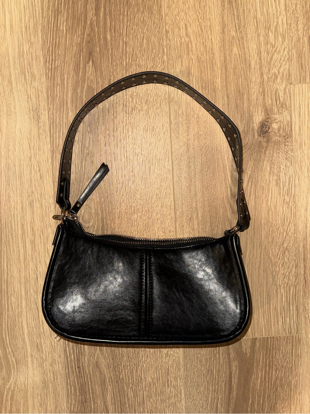 Princess Polly studded black shoulder bag